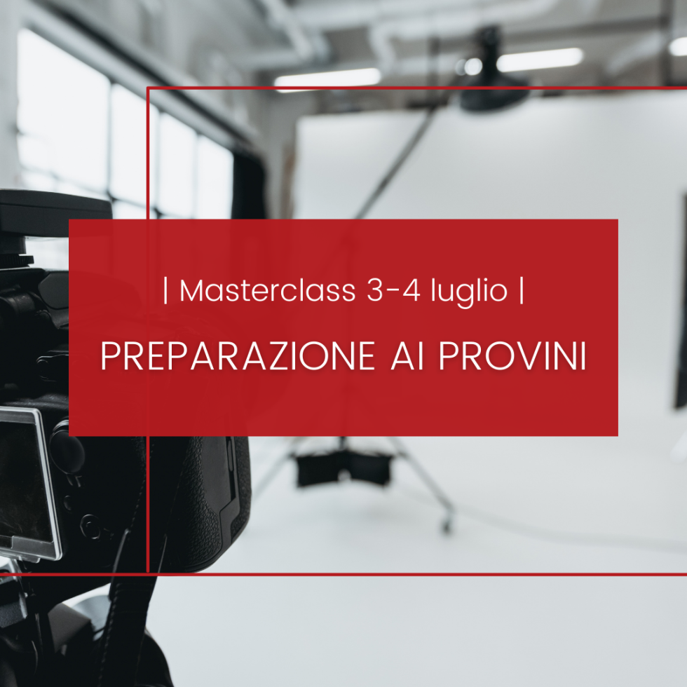Masterclass di Preparazione ai provini