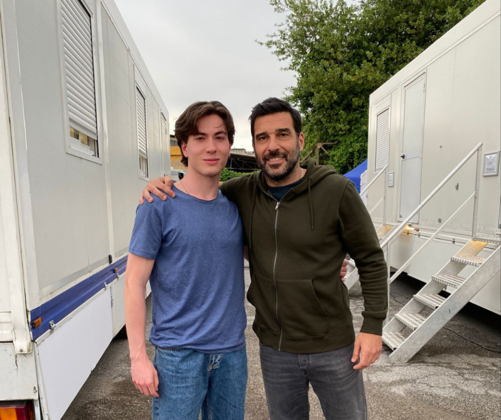 Raffaele Alfano sul set de 